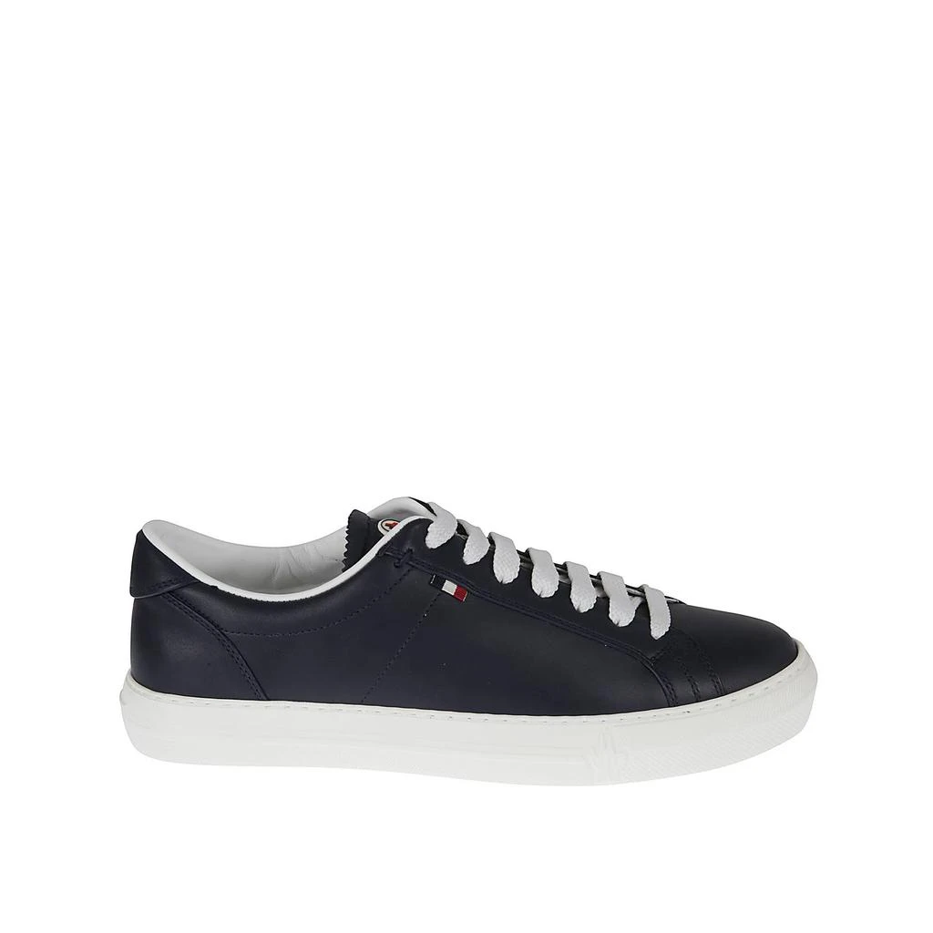 商品Moncler|Moncler Monaco Leather Sneakers,价格¥2285,第1张图片