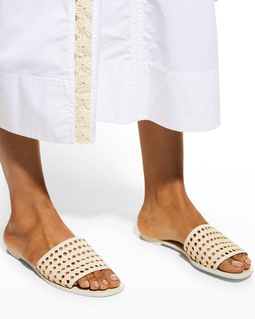 商品Tory Burch|Woven Raffia Flat Sandals,价格¥2190,第4张图片详细描述