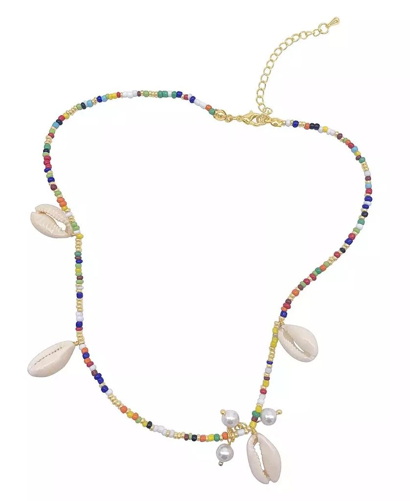 商品ADORNIA|Imitation Pearl and Shell Mix Color Necklace,价格¥342,第1张图片