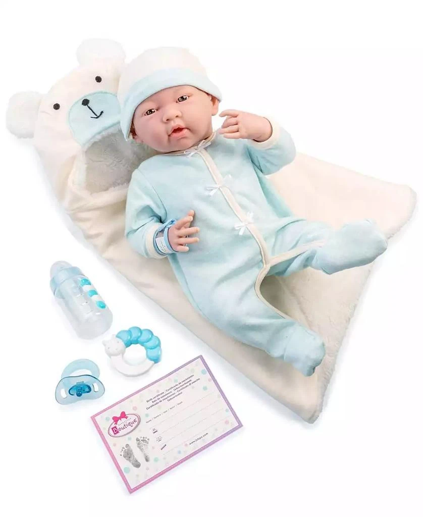 商品JC TOYS|La Newborn Nursery 15.5" Baby Doll Bunting Bear Gift Set, 9 Pieces,价格¥373,第1张图片