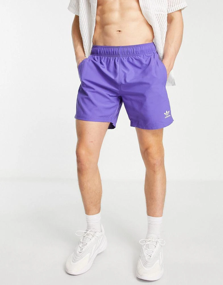 商品Adidas|adidas Originals Essentials swim shorts in purple,价格¥265,第1张图片