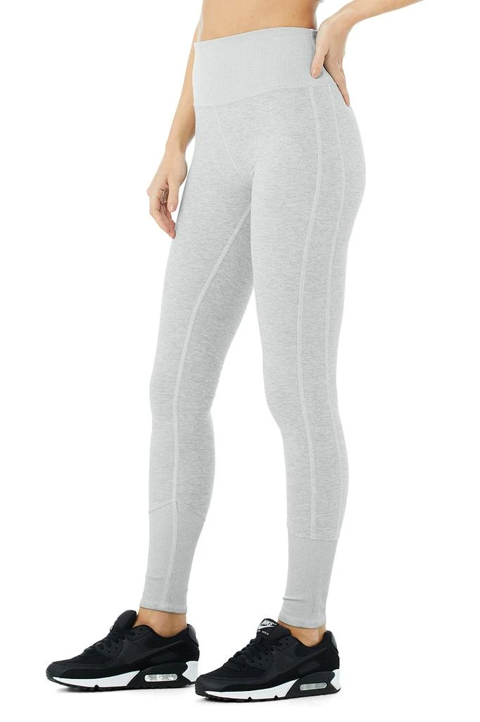 商品Alo|High-Waist Alosoft Lounge Legging - Zinc Heather,价格¥492,第3张图片详细描述