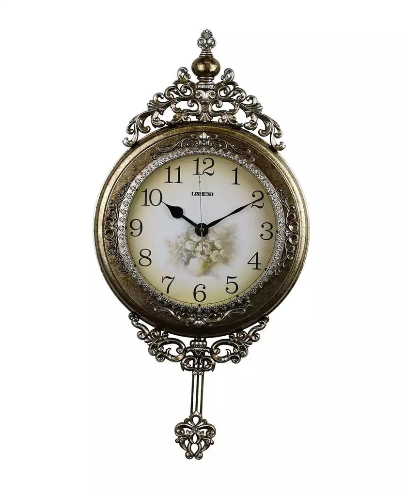 商品Three Star|Wall Clock with Pendulum,价格¥1097,第1张图片