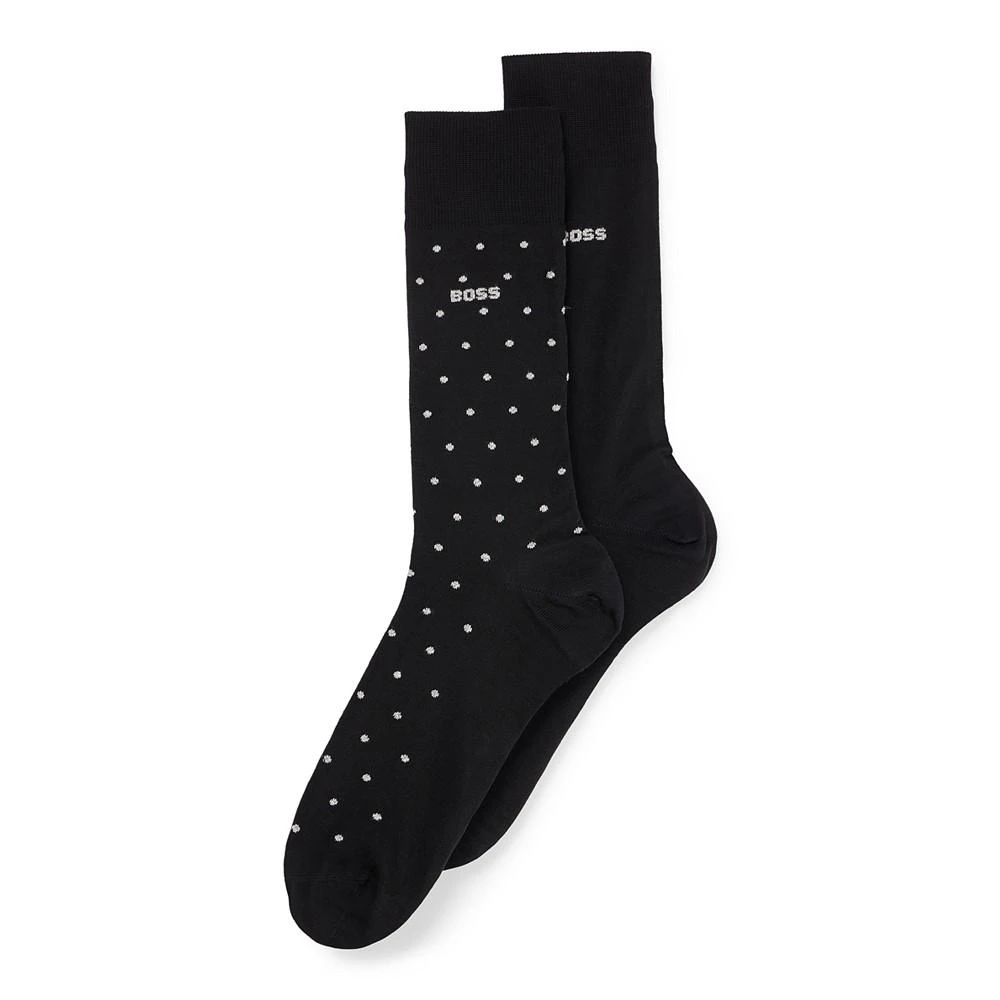 商品Hugo Boss|Men's Regular-Length Socks, Pack of 2,价格¥138,第1张图片