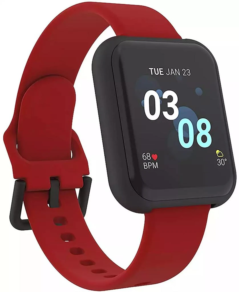 商品iTouch|Air 3 Unisex Heart Rate Red Strap Smart Watch,价格¥711,第1张图片