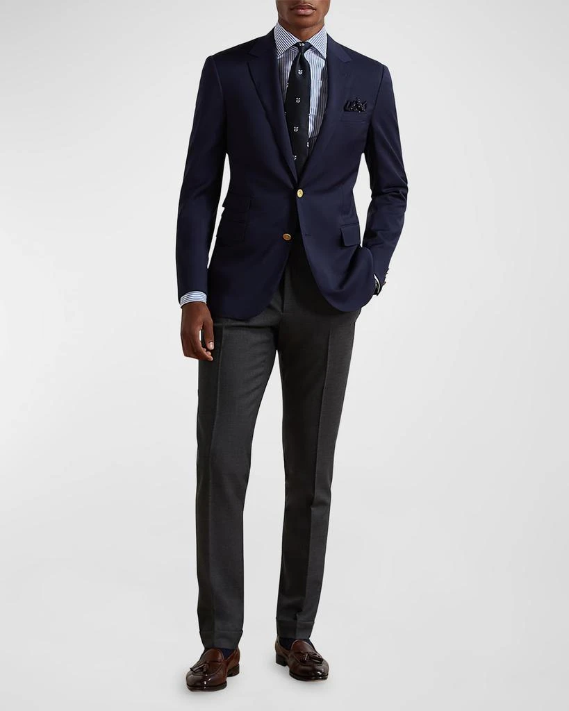 商品Ralph Lauren|Men's Gregory Hand-Tailored Wool Serge Blazer,价格¥17934,第2张图片详细描述