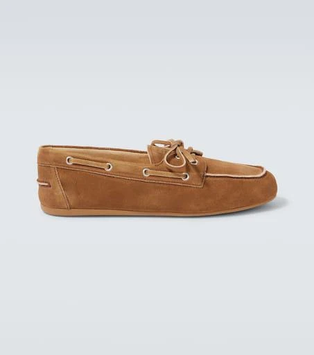 商品Miu Miu|绒面革帆船鞋,价格¥9549,第1张图片
