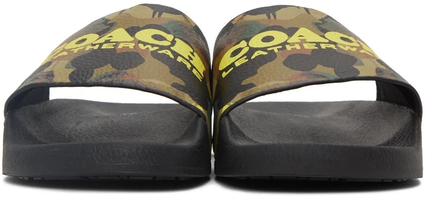 商品Coach|Camo Print Pool Slides,价格¥435,第2张图片详细描述