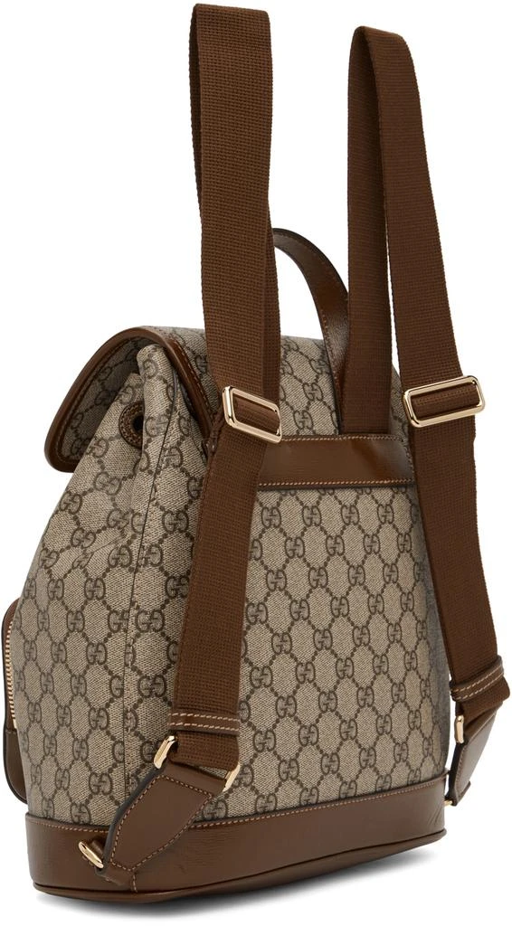 商品Gucci|Beige & Brown GG Supreme Retro Backpack,价格¥17410,第3张图片详细描述