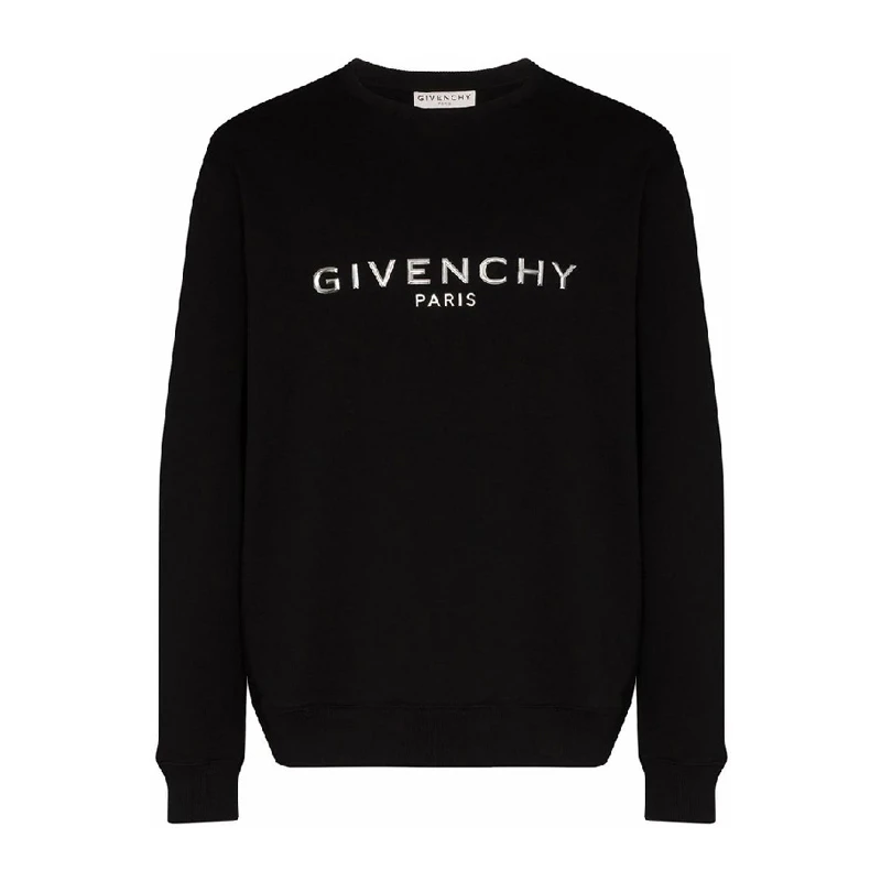 商品[国内直发] Givenchy|Givenchy 纪梵希 男士黑色印花运动衫 BMJ06S30AF-001,价格¥6028,第1张图片