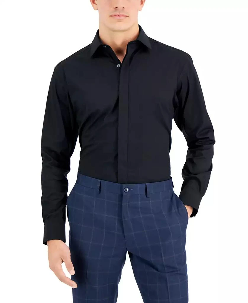 商品Alfani|Men's Regular Fit Formal Convertible-Cuff Dress Shirt, Created for Macy's,价格¥149,第1张图片