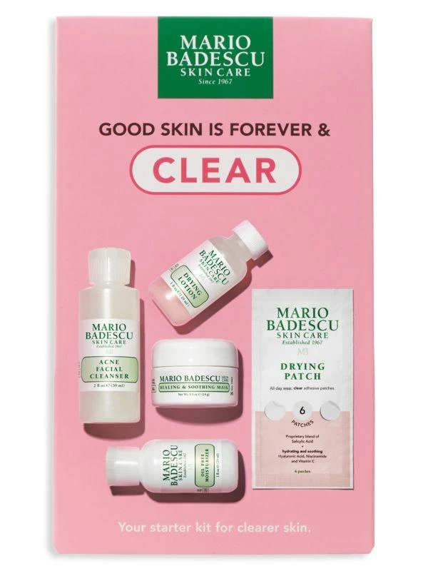 商品Mario Badescu|5-Piece Good Skin Is Forever & Clear Kit,价格¥287,第3张图片详细描述