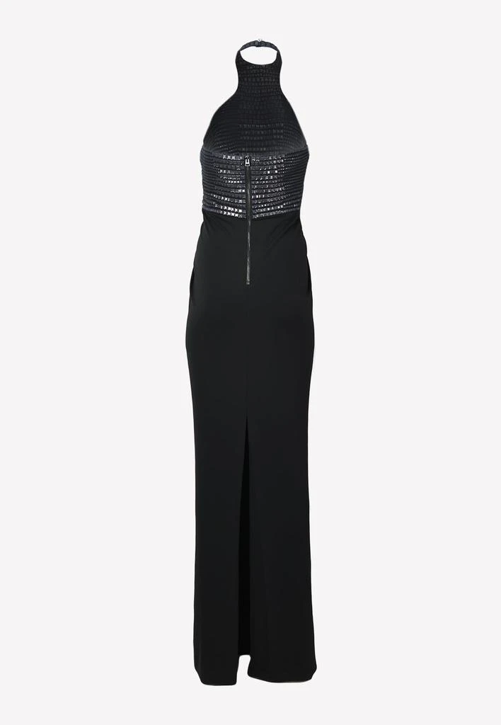 商品Tom Ford|Crocodile Embroidered Halterneck Gown,价格¥16931,第2张图片详细描述