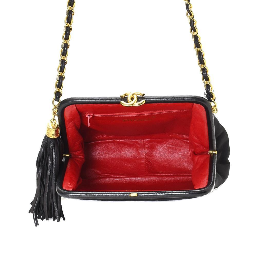 商品[二手商品] Chanel|CC Logo Tassel Chain Shoulder Bag,价格¥22882,第9张图片详细描述