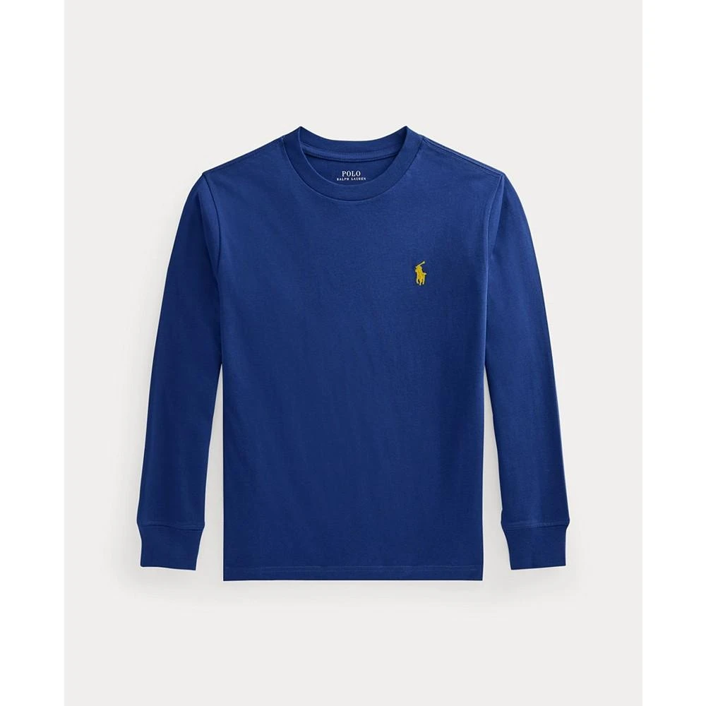 商品Ralph Lauren|Big Boys Cotton Jersey Long-Sleeve T-shirt,价格¥258,第1张图片