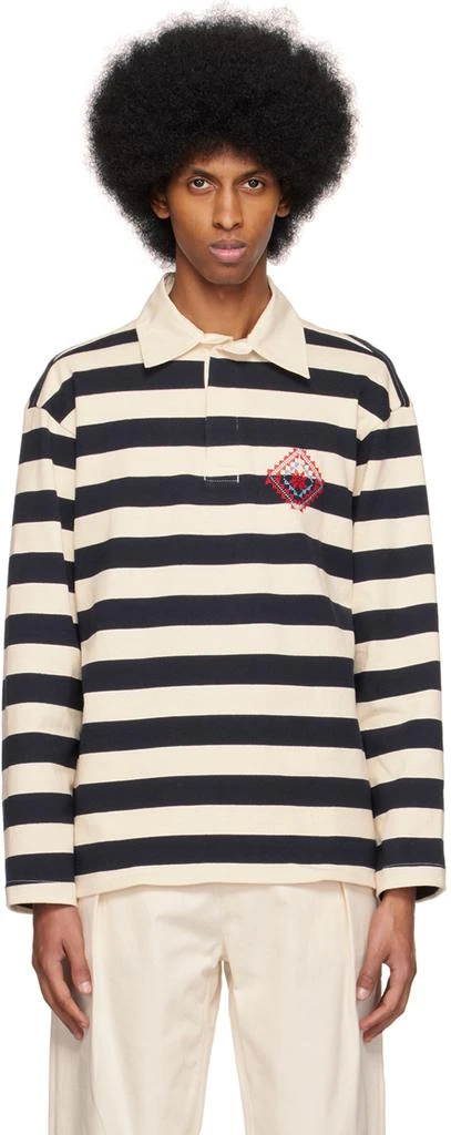 商品ADISH|Off-White & Navy Kharaz Polo,价格¥1295,第1张图片