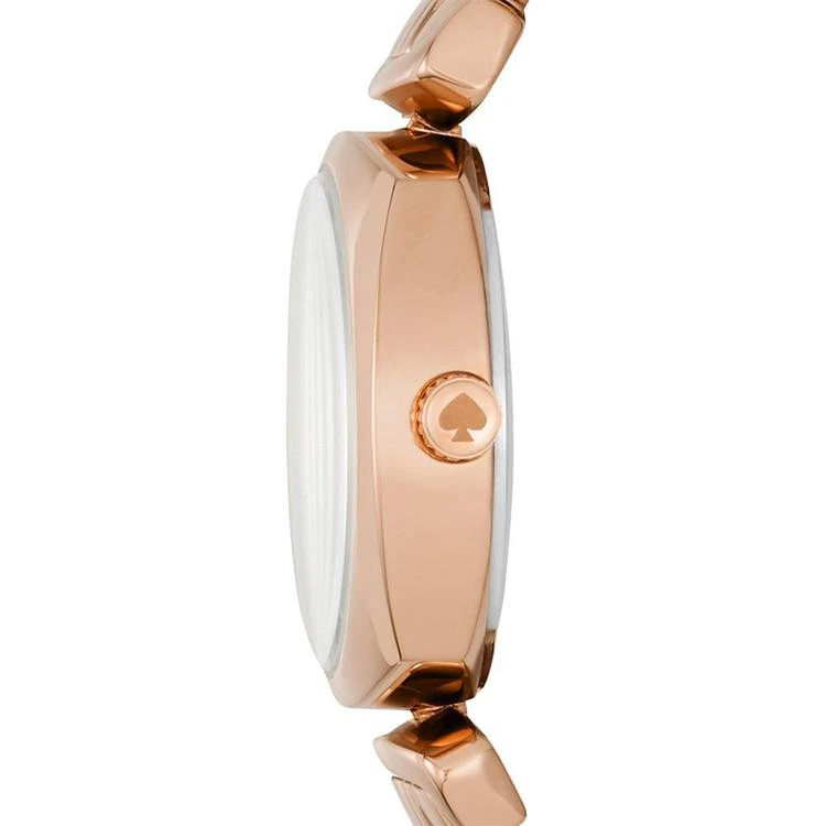 商品Kate Spade|Women's Barrow Rose Gold-Tone Stainless Steel Bracelet Watch 24mm KSW1322,价格¥842,第2张图片详细描述