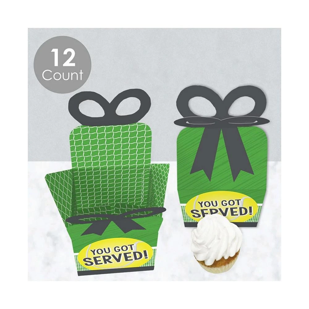商品Big Dot of Happiness|You Got Served - Tennis - Square Favor Gift Boxes - Baby Shower or Tennis Ball Birthday Party Bow Boxes - Set of 12,价格¥142,第3张图片详细描述