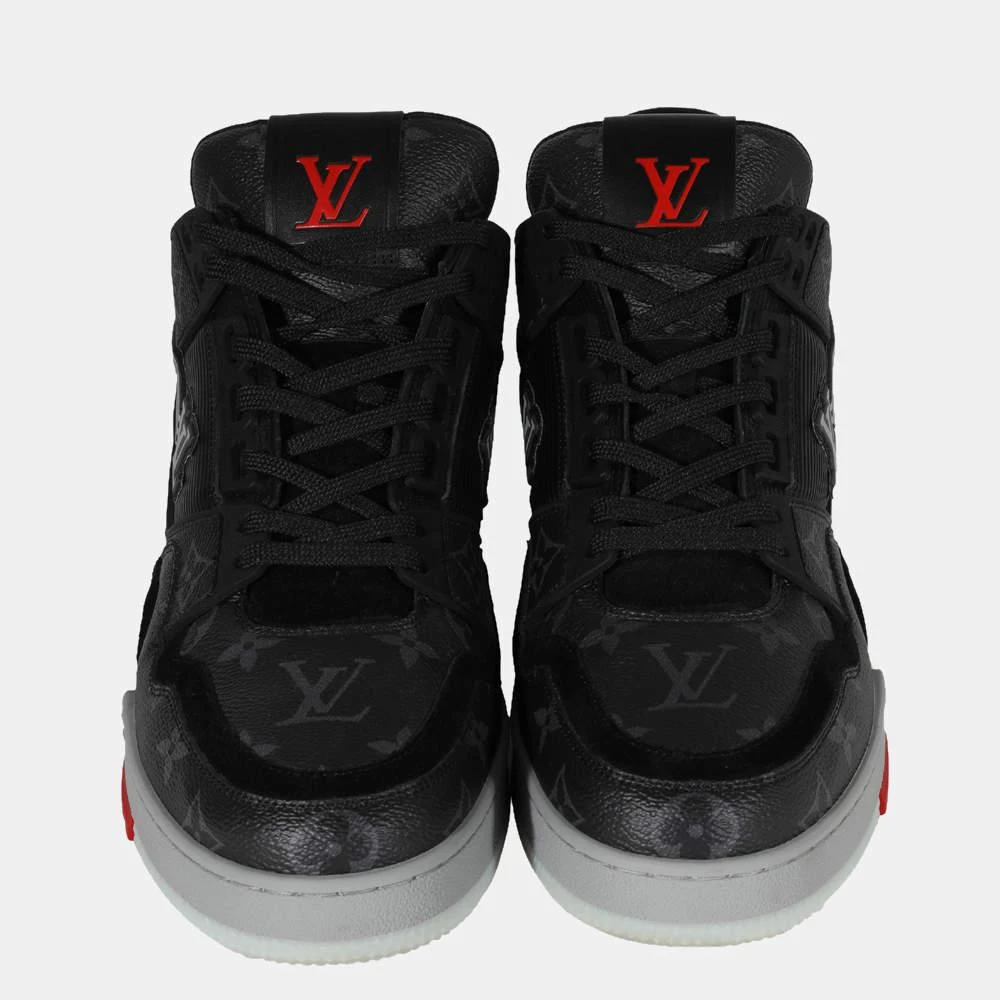 商品[二手商品] Louis Vuitton|Louis Vuitton Monogram Eclipse LV Trainer Sneakers (8 UK/IT 42),价格¥7107,第3张图片详细描述