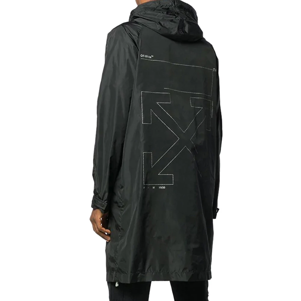 OFF WHITE 黑色男士风衣 OMEA171E19E06003-1091 商品