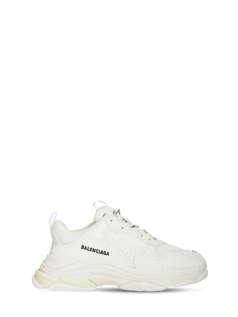 商品Balenciaga|Triple S Faux Leather Lace-up Sneakers,价格¥4378,第1张图片