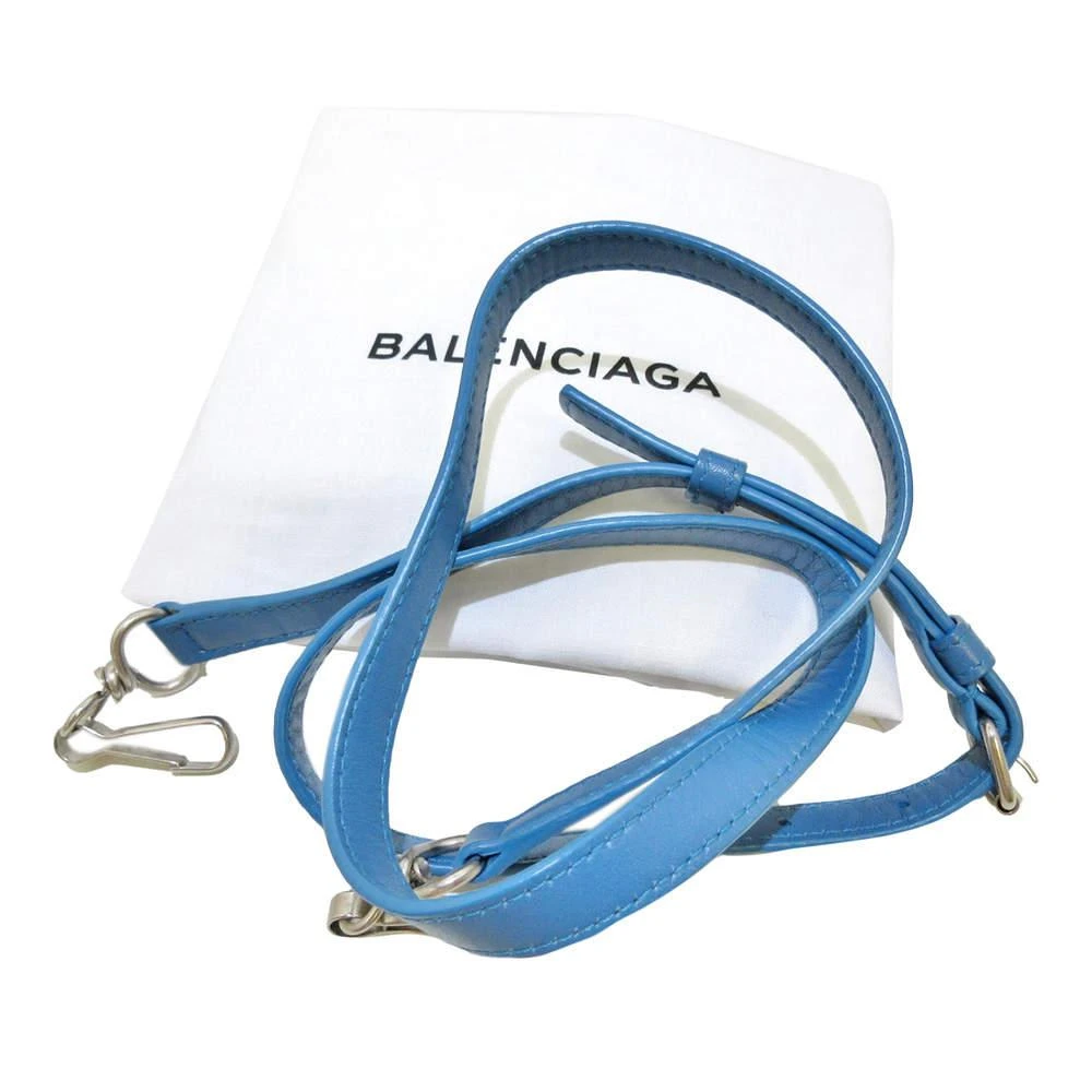Balenciaga Blue/White S Triangle Leather Duffle Bag 商品