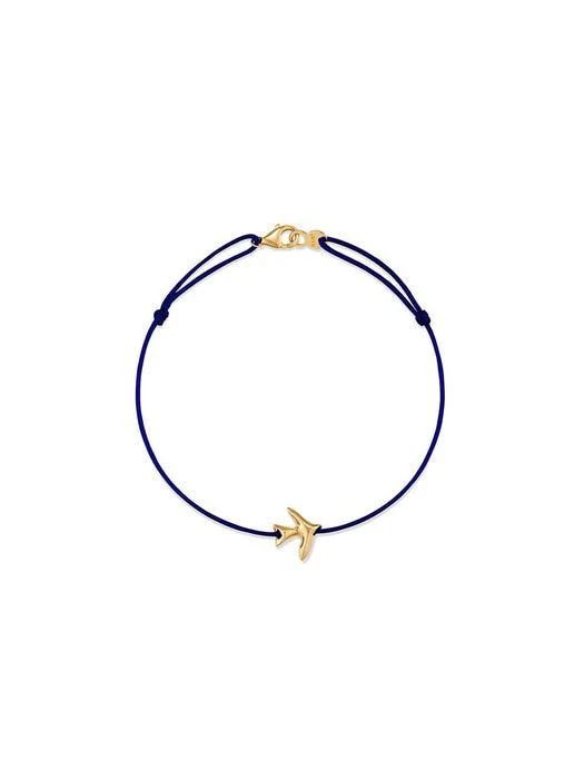 商品hyeres-lor|Colombe d'Or 002 Flying 14K Bracelet S_Dark Blue,价格¥1822,第1张图片