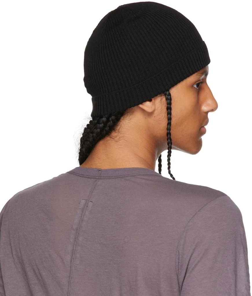 商品Rick Owens|Black Ribbed Beanie,价格¥1728,第3张图片详细描述