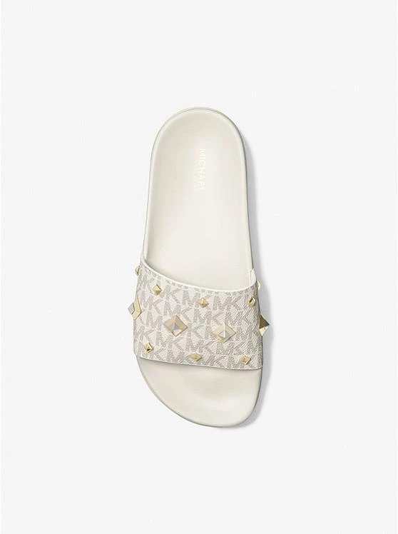 商品Michael Kors|Tyra Studded Logo Slide Sandal,价格¥276,第3张图片详细描述
