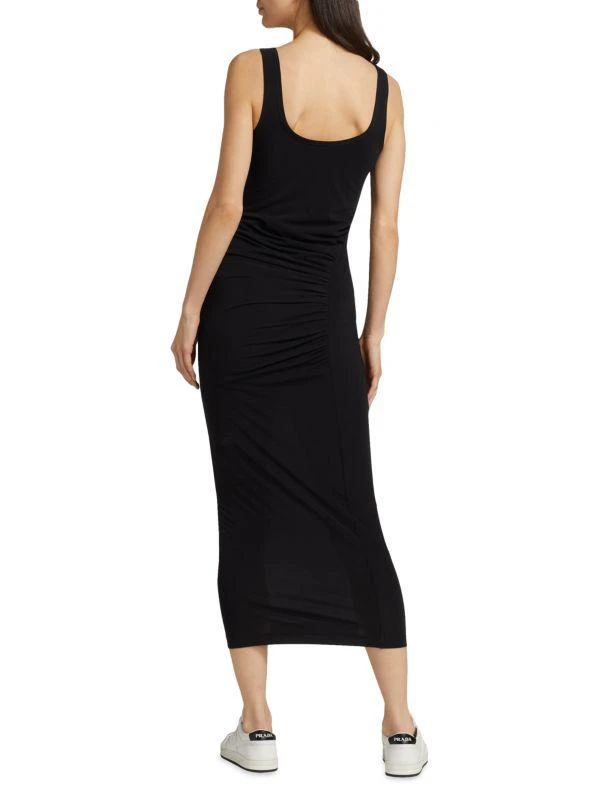 商品Helmut Lang|Twist Tank Ruched Midi Dress,价格¥1495,第2张图片详细描述