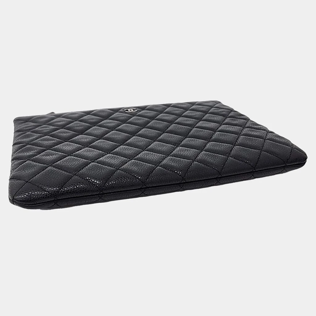 商品[二手商品] Chanel|Chanel Black Leather Caviar New Medium Clutch,价格¥7948,第5张图片详细描述