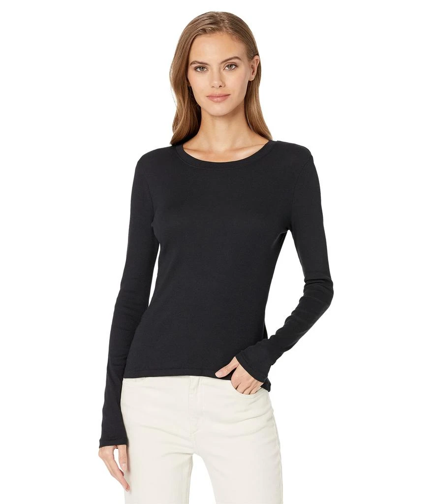 商品Madewell|Fine Ribbed Crewneck Long-Sleeve Tee,价格¥339,第1张图片