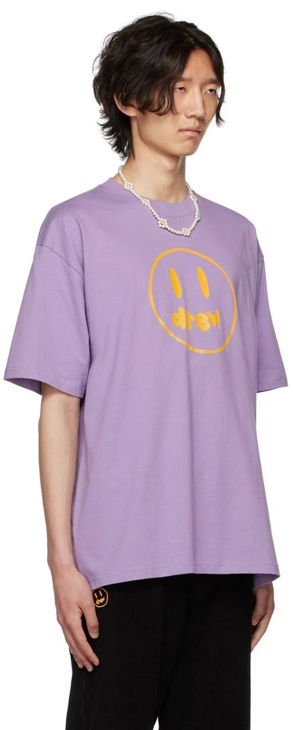 商品Drew House|SSENSE Exclusive Purple Painted Mascot T-Shirt,价格¥628,第2张图片详细描述