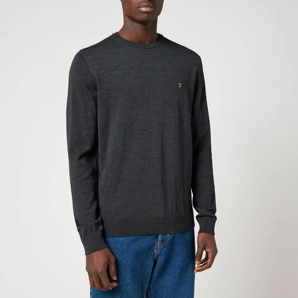 商品The Hut|Farah Men's Mullen Merino Wool Jumper - Charcoal,价格¥286,第1张图片