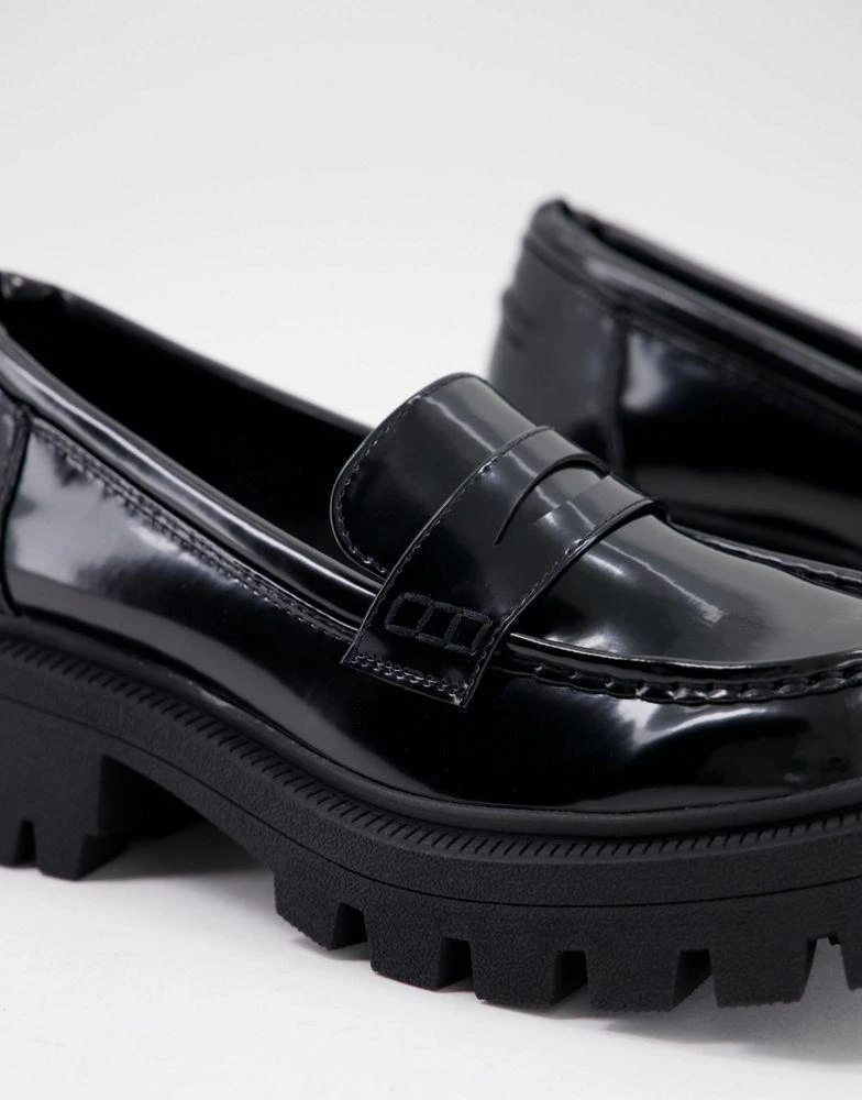 商品ASOS|ASOS DESIGN Mulled chunky loafer in black,价格¥190,第2张图片详细描述