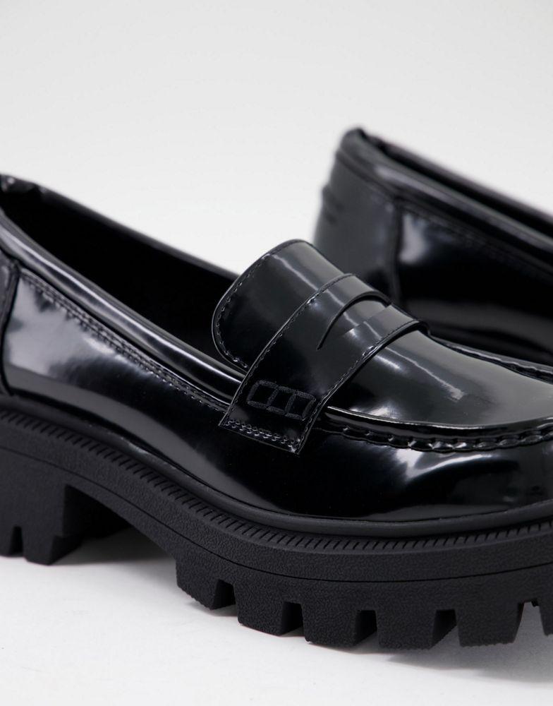 商品ASOS|ASOS DESIGN Mulled chunky loafer in black,价格¥308,第4张图片详细描述