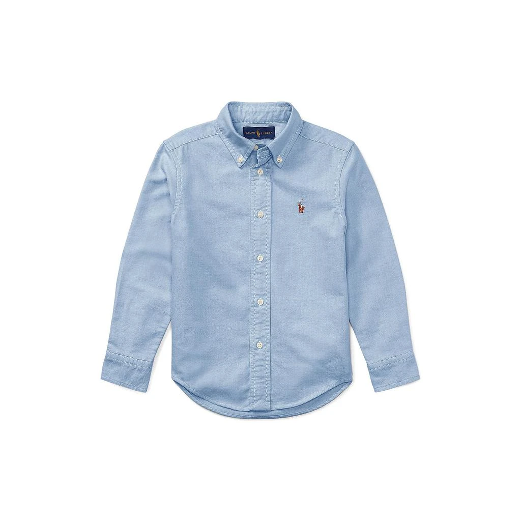 商品Ralph Lauren|Cotton Oxford Sport Shirt (Little Kids),价格¥292,第1张图片