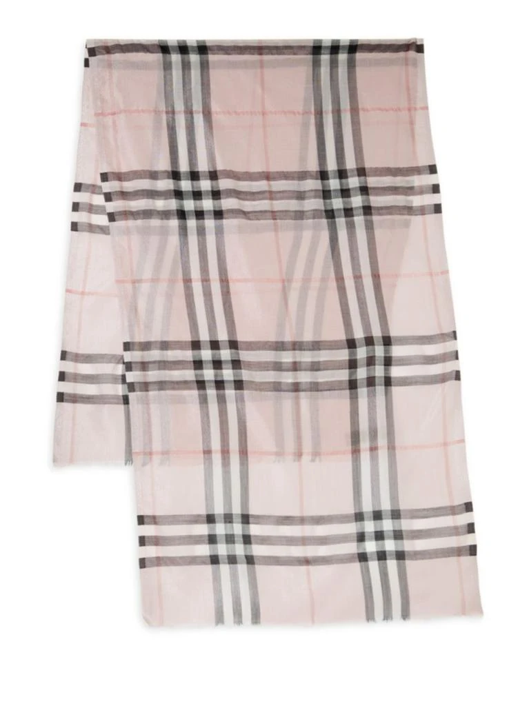商品Burberry|Burberry - Giant Plaid Wool-Silk Scarf,价格¥3276,第2张图片详细描述