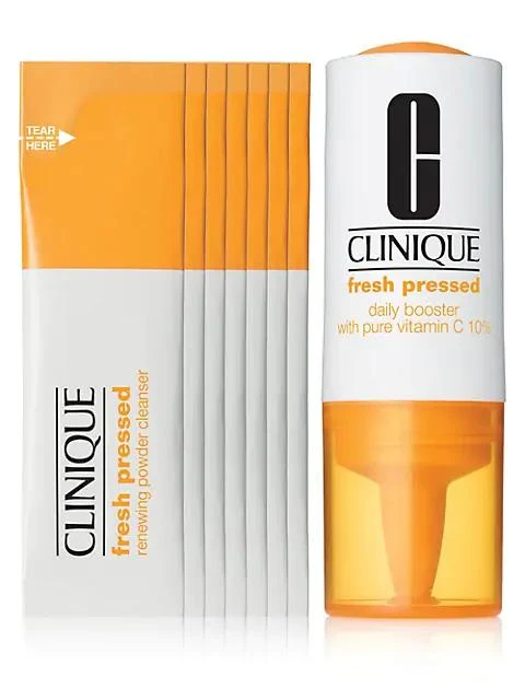 商品Clinique|鲜活维C修护精华+鲜活维C洁面粉7日套装,价格¥216,第1张图片