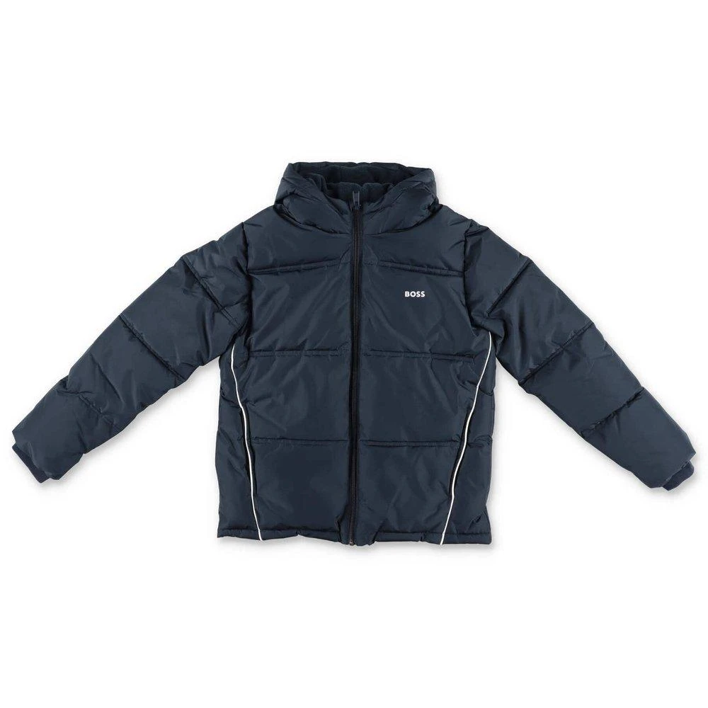商品Hugo Boss|Hugo Boss Kids Logo Printed Zip-Up Padded Coat,价格¥815,第1张图片