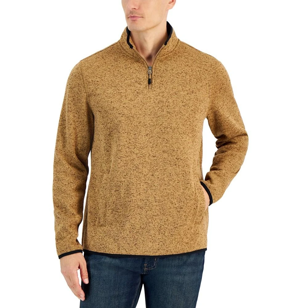 商品Club Room|Men's Quarter-Zip Fleece Sweater, Created for Macy's,价格¥130,第1张图片