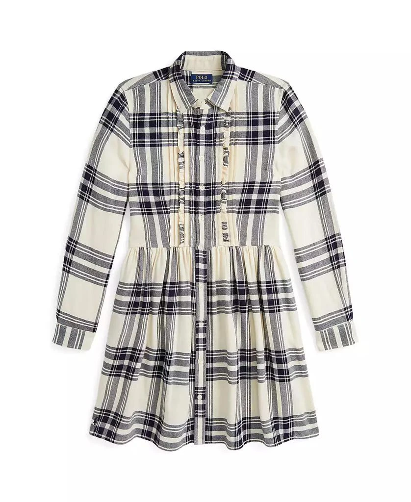 商品Ralph Lauren|Big Girls Plaid Cotton Twill Shirtdress,价格¥419,第1张图片