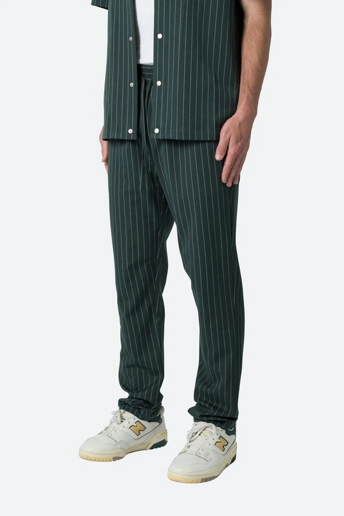 商品MNML|Pinstripe Drawcord Pants - Green,价格¥399,第3张图片详细描述