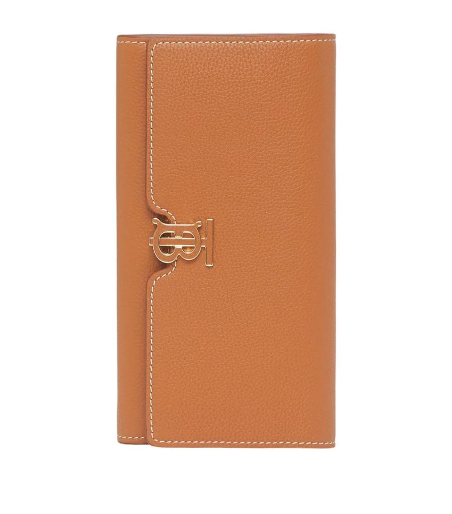 Grained Leather TB Monogram Continental Wallet 商品