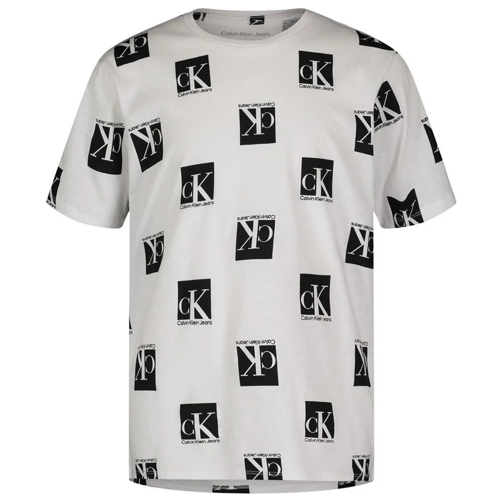 商品Calvin Klein|Big Boys Blocks Print T-shirt,价格¥109,第1张图片