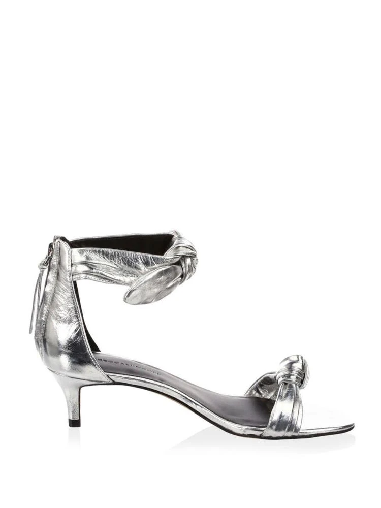 商品Rebecca Minkoff|Kaley Metallic Leather Sandals,价格¥788,第5张图片详细描述