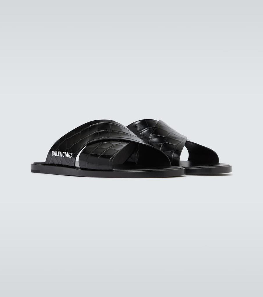 商品Balenciaga|Logo leather sandals,价格¥4118,第7张图片详细描述