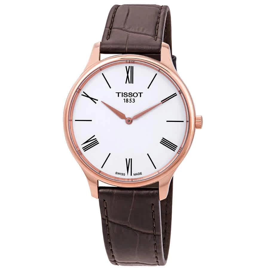 商品Tissot|天梭T-Classic经典系列 棕色表带男士腕表,价格¥1101,第1张图片