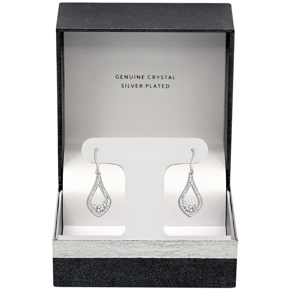 商品Essentials|Crystal Open Teardrop Drop Earrings in Silver-Plate,价格¥139,第3张图片详细描述