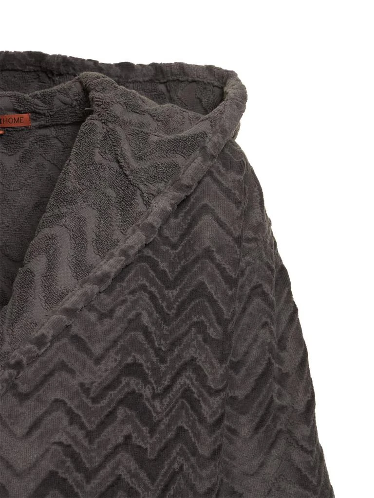 商品MISSONI HOME COLLECTION|Rex Hooded Cotton Bathrobe,价格¥3541,第5张图片详细描述